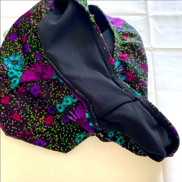 Billabong Purple Floral Plunge One Piece Swimsuit With Ruffles Size M! ✌️ - Picture 3 of 9